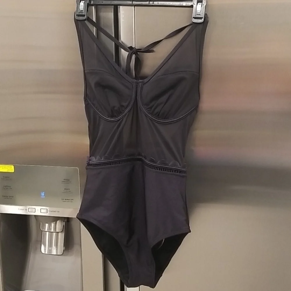 💕TED BAKER💕 Kesia Scalloped Mesh Swimsuit 34 C/D